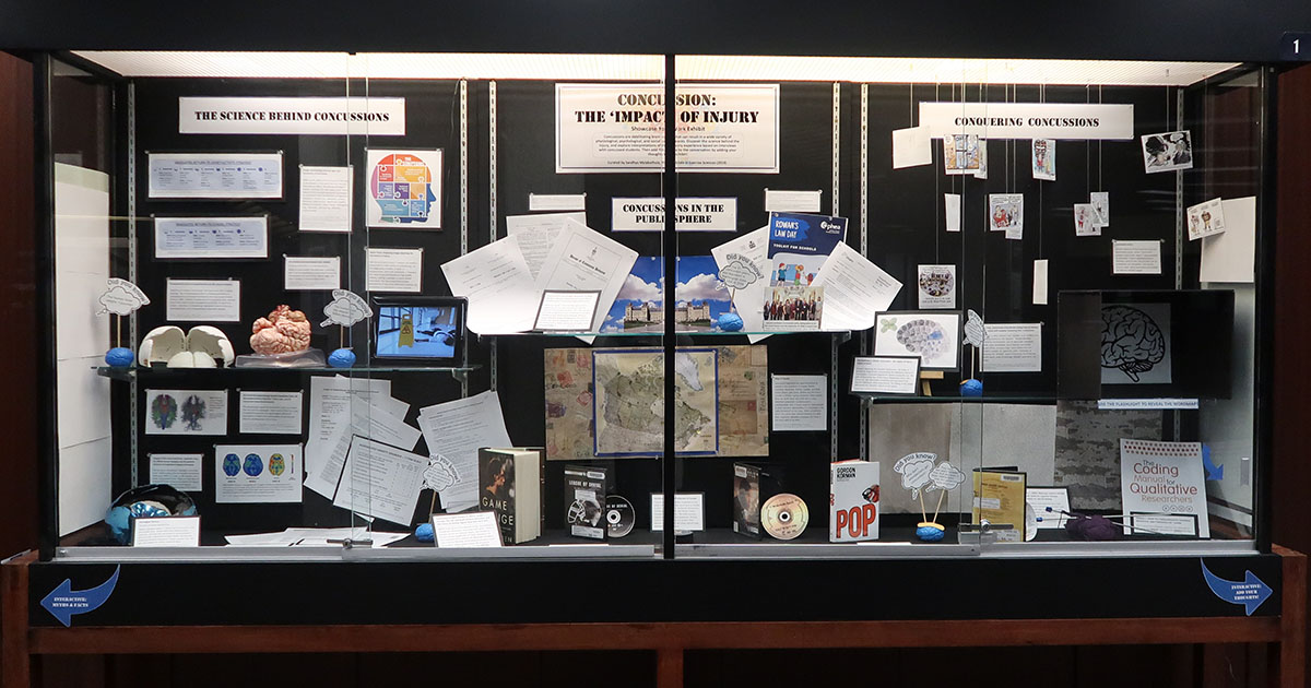 Photo of Concussions display