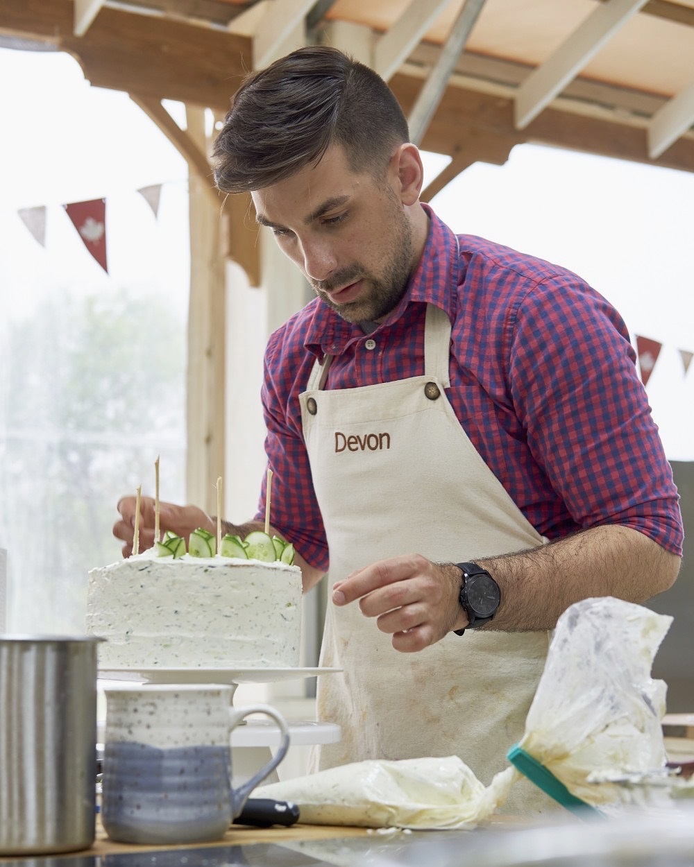 Image of Devon Stolz as a contestant on The Great Canadian Baking Show